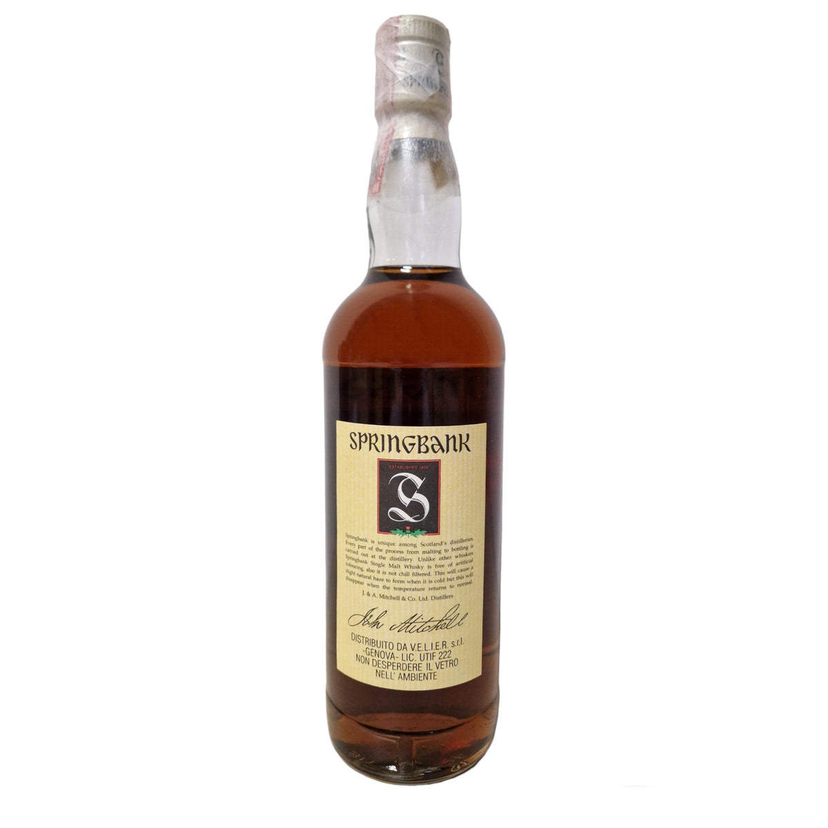 Springbank 12 Years Old Green Thistle Cream Capsule 0,7 L