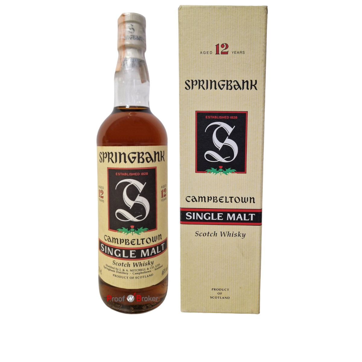Springbank 12 Years Old Green Thistle Cream Capsule 0,7 L