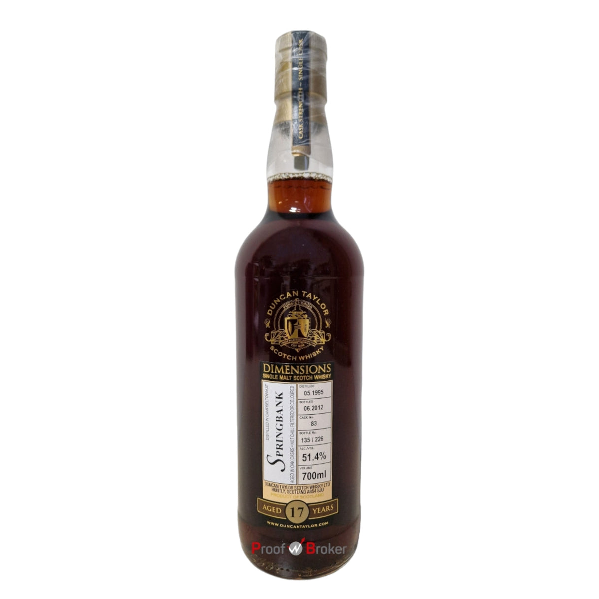Springbank 17 Years Old 1995  Dimensions Duncan Taylor 0,7 L