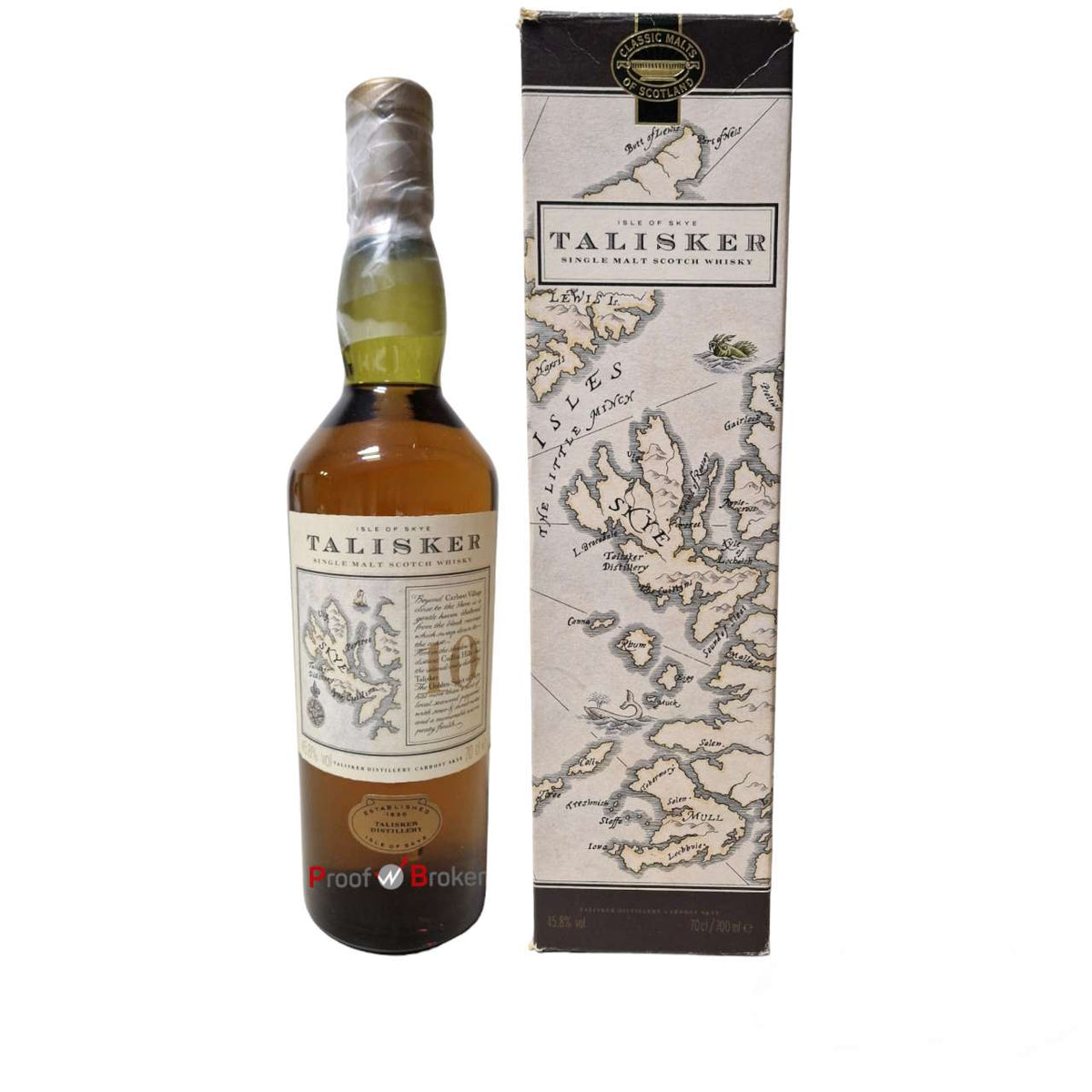 Talisker 10 Years Old Map Label Classic Malts 0,7 L