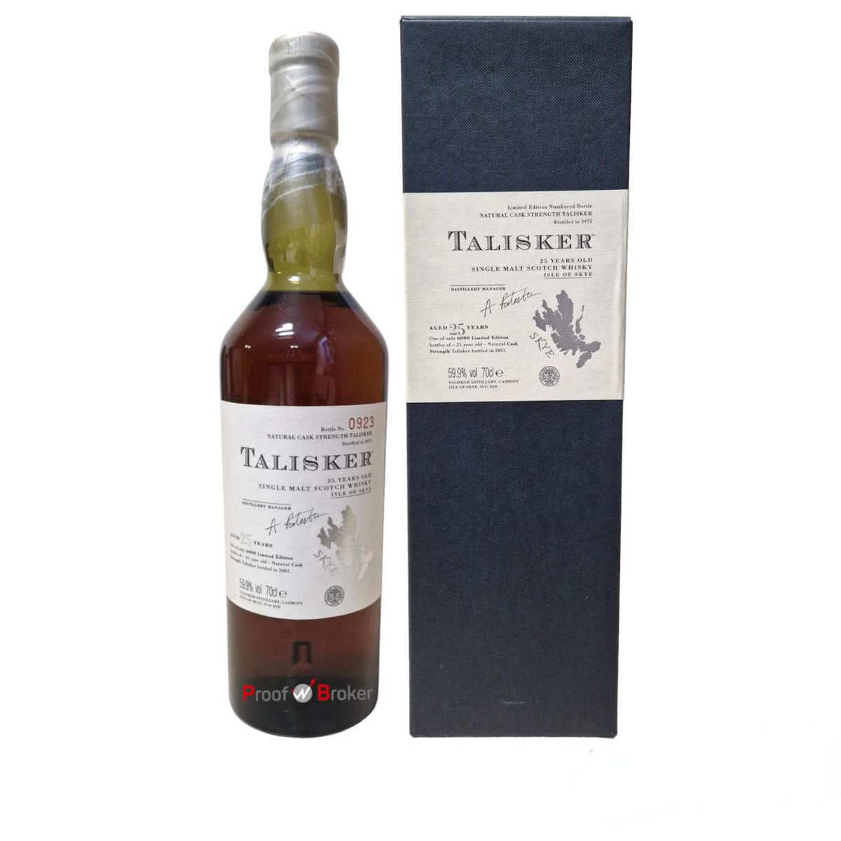 Talisker 25 Years Old Bottled 2001 0,7 L