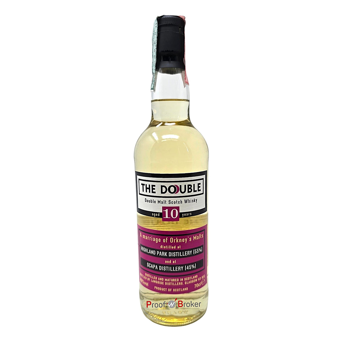 The Double Orkneys 10 Years Highland Park (55%) + Scapa (45%) 0,7 L