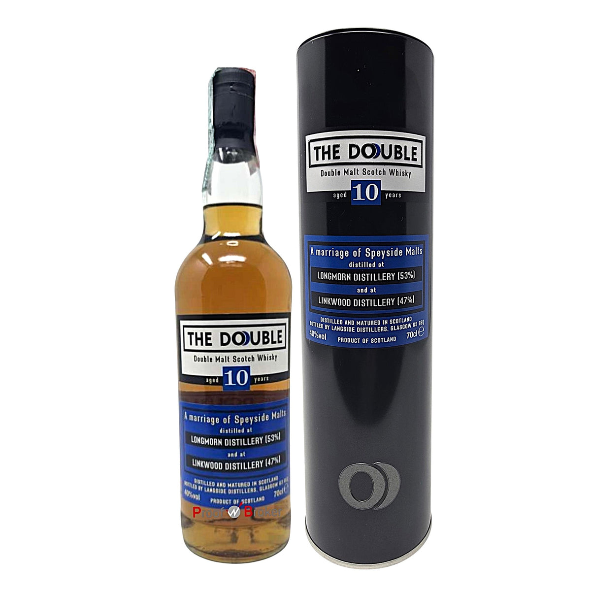 The Double Speyside 10 Years Longmorn (53%) + Linkwood (47%) 0,7 L