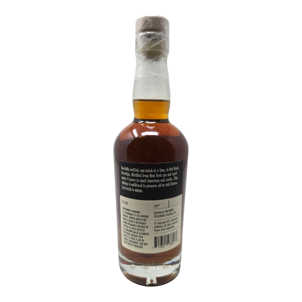 Van Brunt Stillhouse Rye Whiskey 375 ML