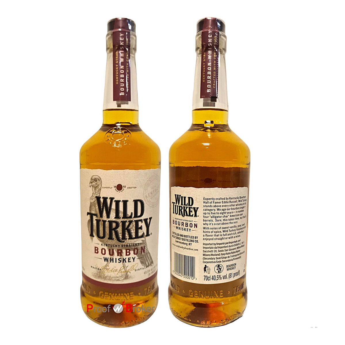 Wild Turkey 81 Proof Bourbon Whiskey 0,7 L