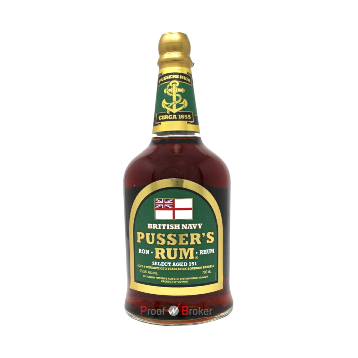 Pusser&#39;s British Navy Select Aged 151 Rum 0,7 L