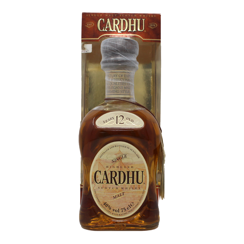 Cardhu 12 Years 1980S Single Malt Scotch Whisky Old Label 0,75L