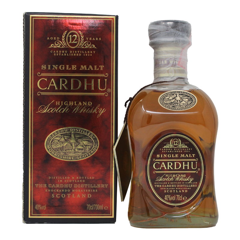 Cardhu 12 Years Single Malt Scotch Whisky Old Label 0,7L