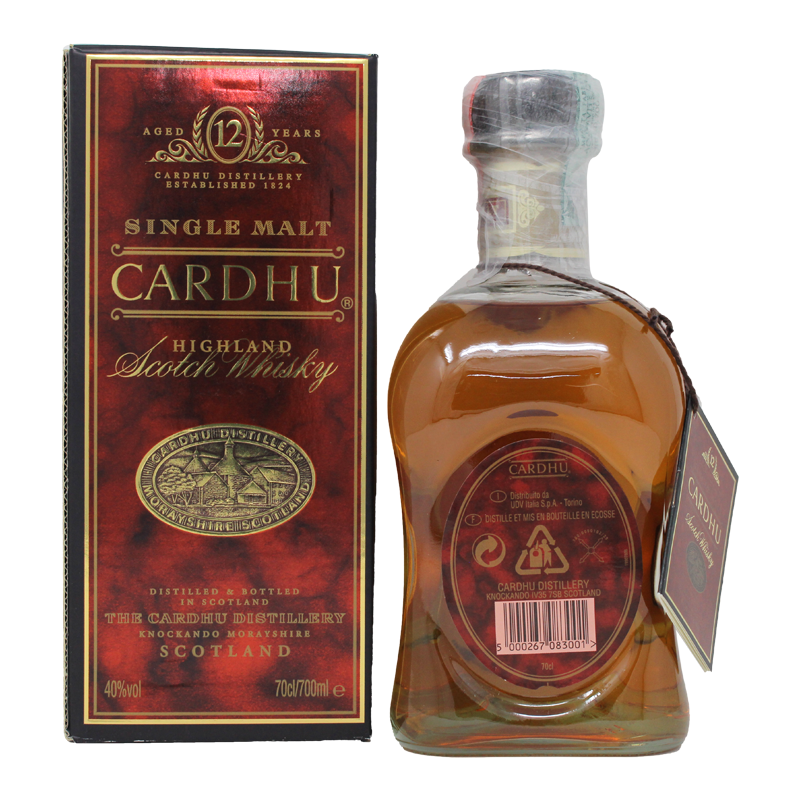 Cardhu 12 Years Single Malt Scotch Whisky Old Label 0,7L