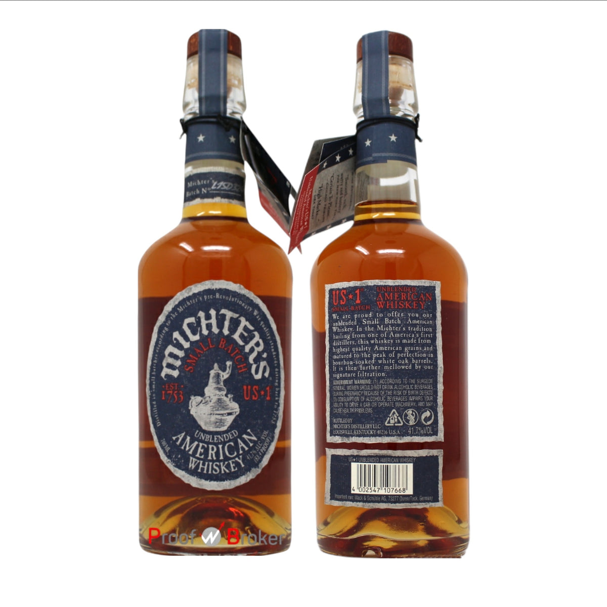 Michter&#39;s Small Batch Unblended American Whiskey 2015 0,7 L